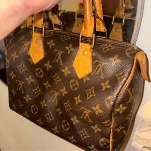 Louis Vuitton Monogram Brown and Gold Satchel